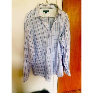 Banana Republic Plaid dress shirt - like NEW XL